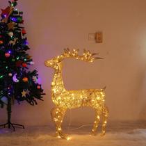 Christmas Shining Deer Swing Piece Christmas Iron Art Deer Adornment Mall Hotel Scene Placement Sparkling Plum Elk Deer