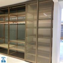Clip Wire Tempered Glass Wardrobe Bookcase Wine Cabinet Cabinet Flat Door door Push Ramen Entrance Bookcase Cloakroom
