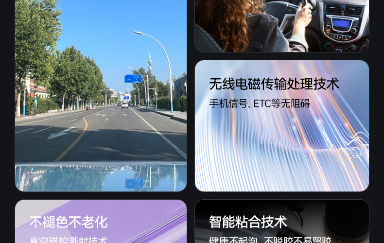 Imperial Insulation Purple Film Car Window Tint Sunscreen Heat Insulation Solar Film Front Windshield Anti-Explosion Privacy Full Car Film