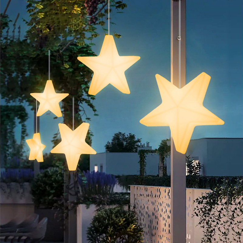 Glowing Star Lights Outdoor Courtyard Garden Decoration Chandelier Atmosphere Light Exhibition Stage Event Handheld Five-Pointed Star Light Glowing Star Lights Outdoor Courtyard Garden Decoration Chandelier Atmosphere Light Exhibition Stage Event Handheld Five-Pointed Star Light