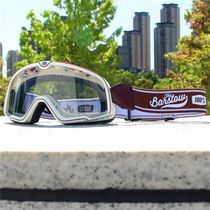 100风镜%摩托车眼镜哈雷风镜复古越野骑行机车防风沙头盔护目镜
