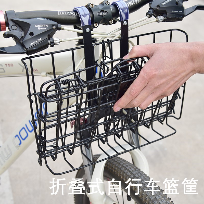 Giant mm bicycle basket bold hanging basket folding front basket mountain universal rear shelf student car frame basket