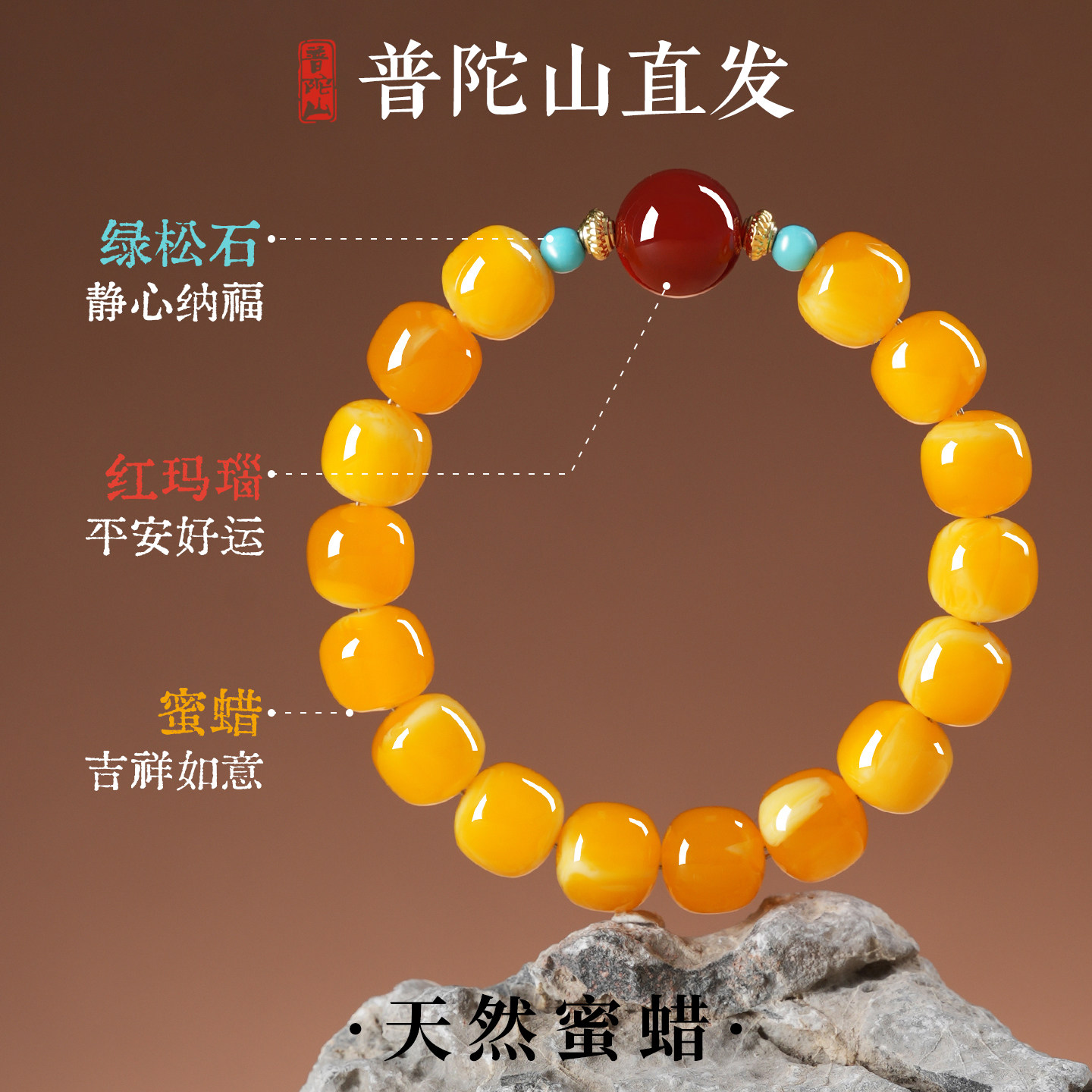 VCREATE手串：缅黄遇见S925银的自然之美