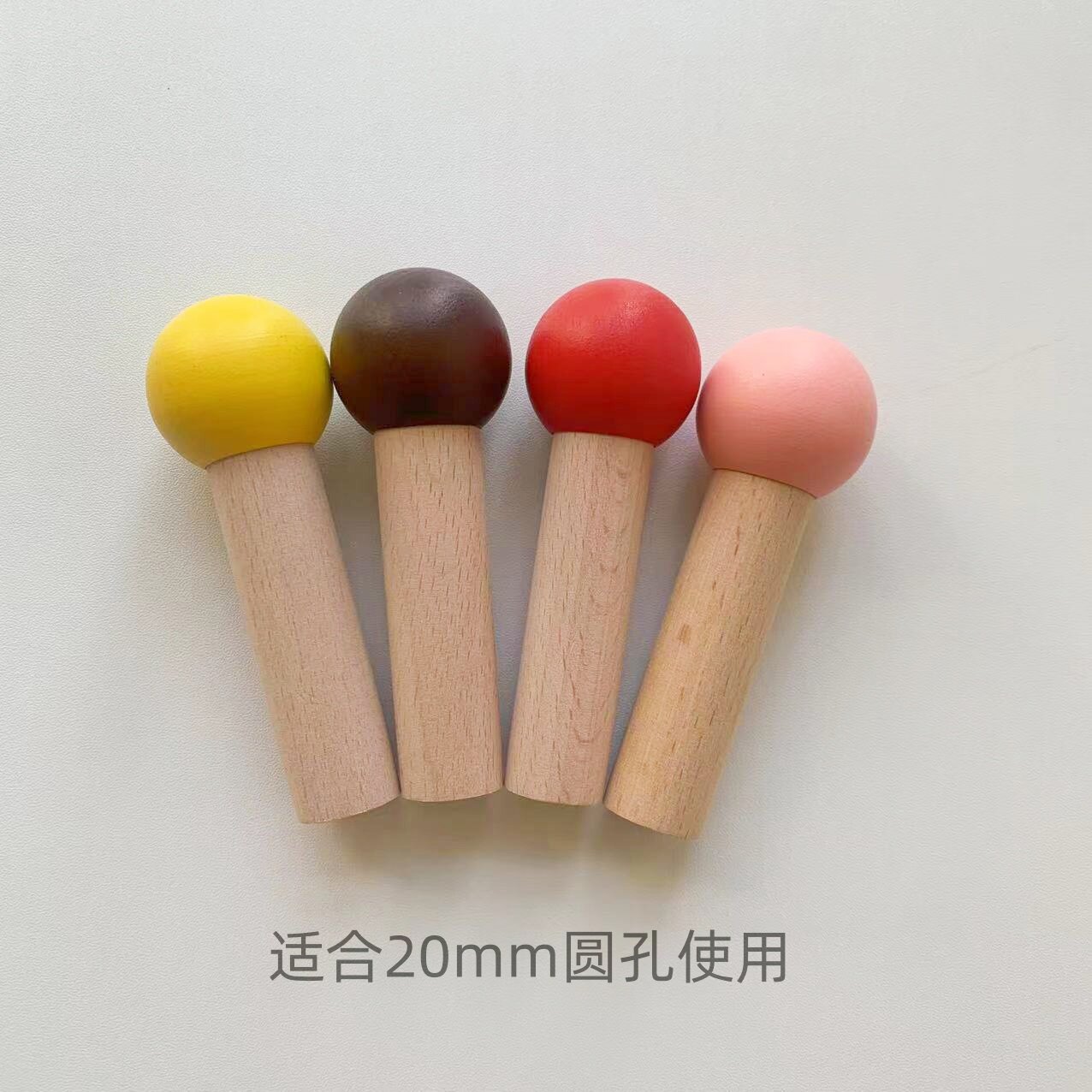 Comprehensive collection of accessories for perforated boards, universal solid wood matchstick hangers