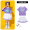 6053 purple top+7007 purple striped white short skirt+rainbow socks
