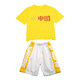 Children's street dance trendy costumes, patriotic theme hip-hop performance costumes, boys and girls jazz costumes, students cheerleading class costumes