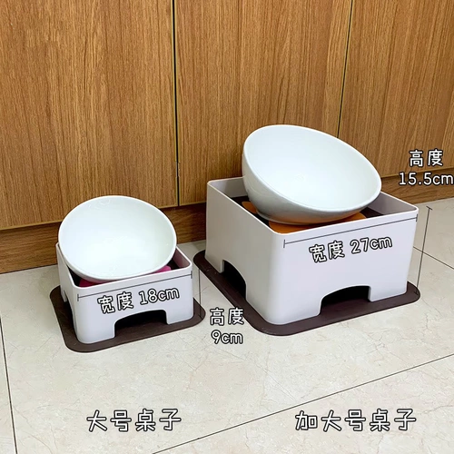 СОБАКА Керамическая японская питомца обеденный стол для собачьего корма для собачья миска плоская лицевая чаша для собачья чаша не сокрушающая диагональная миска для рота метод одиночной миски