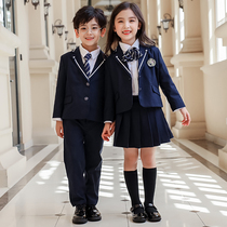 Kindergarten Garden Clothing Spring Autumn Clothing Yinglun College Wind suits Three sets of childrens class clothes Lecture school uniforms for elementary school students