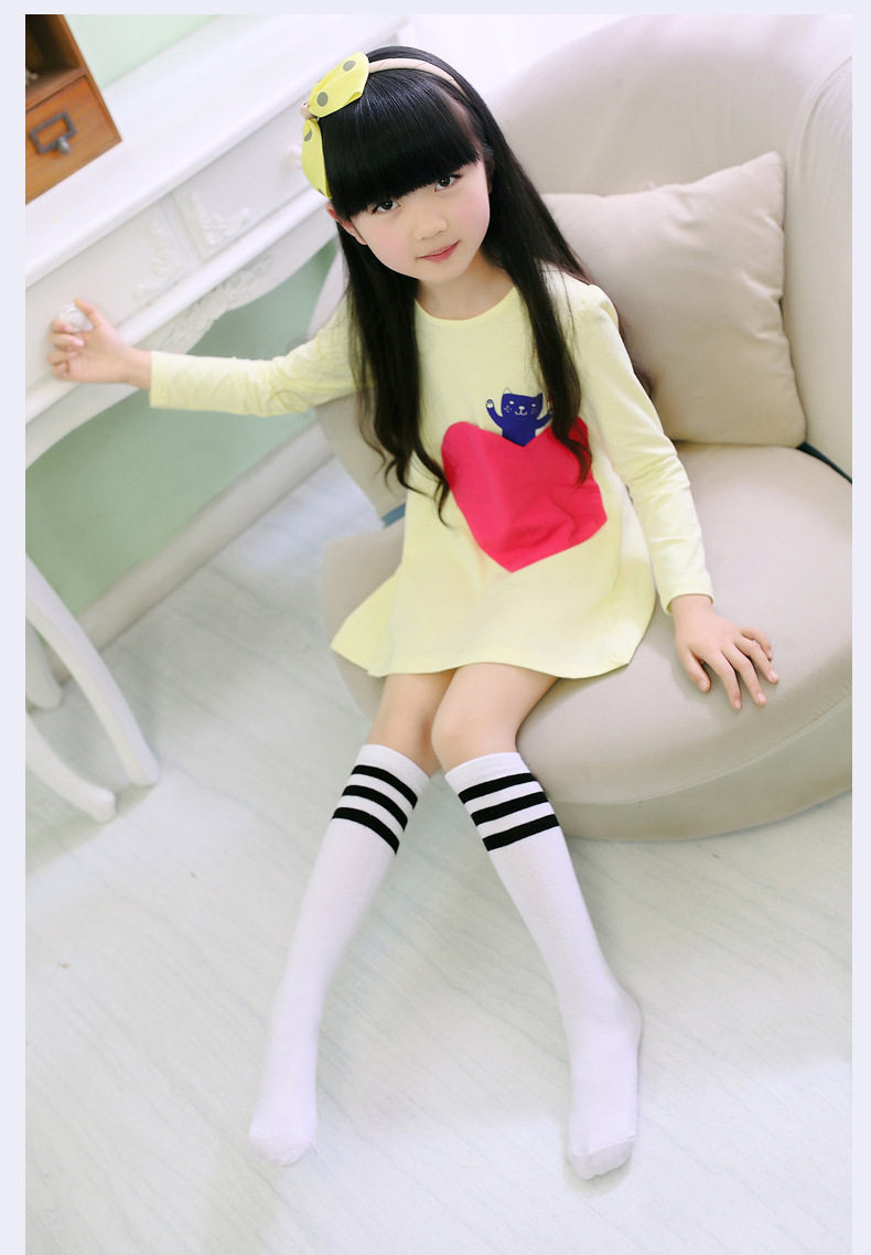 Moshi mother children's middle tube socks football socks six one performance socks stockings white socks black performance