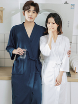 Pajamas men 2021 new summer Thin Ice Silk women breathable womens nightgown bathrobe couples simple home wear