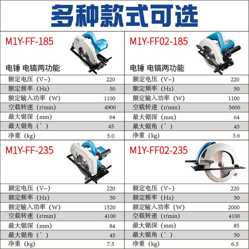 Circular Saw Machine 7 Inch 9 Inch Woodworking Hand Electric Saw Power Tool Flip Cutting Machine Disc Saw East City Flagship