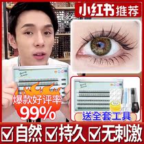 Small Devil Fake Eyelash Female Natural Emulation Fairy Wow Eyelash Eyelash Self-adhesive reusable herself graft suit