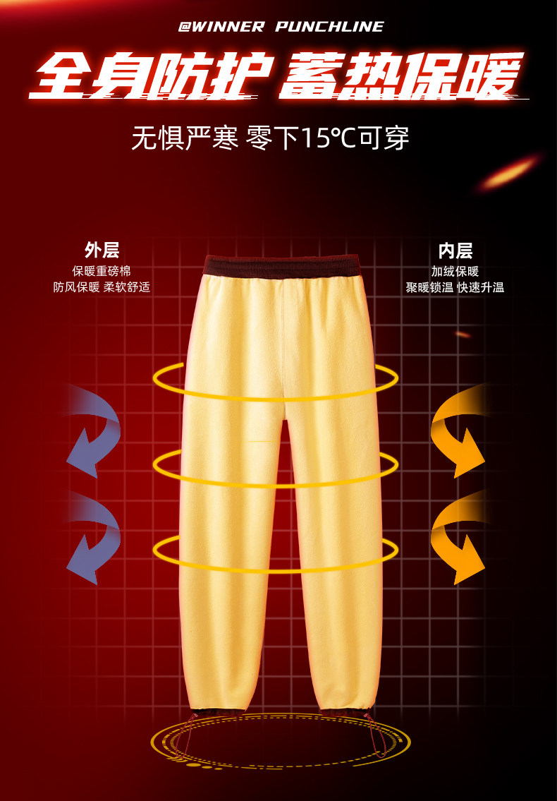 森马旗下轻商务潮牌,GLM 男士宽松加绒加厚运动卫裤 多色 64.9元包邮 值值值-买手聚集的地方