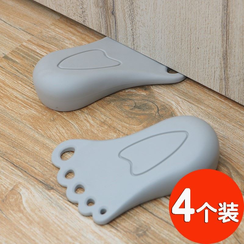 1 Anti-slip door stopper free punching rubber plug door stopper door blocker anti-wedge door card top door device hits the windproof door