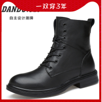 Winter Martin Boots Man High Help Small Code Leather Boots 36 Tooling Boots 37 Big Code 45 Genuine Leather 46 Plus Suede 47 Warm Cotton Shoes