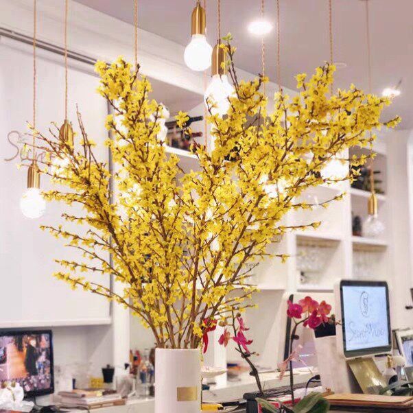 Spray Snowflake Snow willow Dry branch Water Paletron Snowflake Snow willow Miao Longliu Dry branches Dried Branches Witha Spring Inch Inch Gold Water Plug