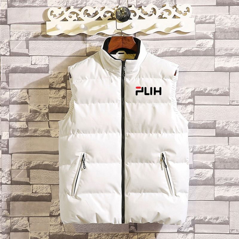 Fila flagship store official flagship men's vest spring and autumn super down cotton vest warm spring jacket trend