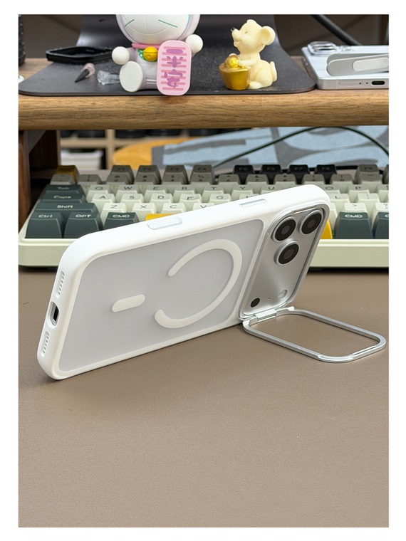 Minimalist Semi-Transparent Stand iPhone Case