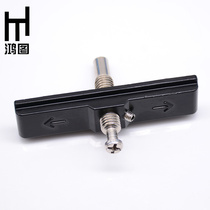 Concave arc single point lock hook upper and lower latch lock aluminum alloy flat sliding door lock accessories cross screw lock fastener