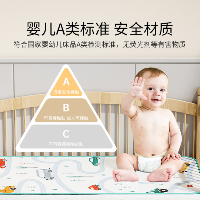 Ying's baby mat baby summer mat ໂຮງຮຽນອະນຸບານພິເສດ ice silk mat breathable ຕຽງເດັກນ້ອຍ mat washable