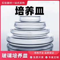 Petri dish glass bacteria 90mm Cell plant Sterile Sticky Bacteria Vibrio thickened Bio-Large Pindish High Temperature Resistant Laboratory Instrument 60 60 75 90100120150M