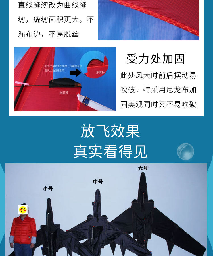 飘舞 潍坊2米战斗机大飞机风筝+200米线板 天猫优惠券折后￥23.26起包邮（￥28.26-5）