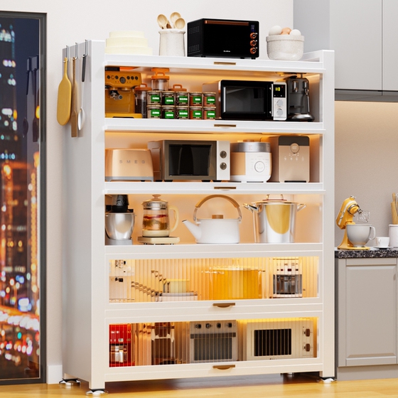 收纳柜储物柜客厅阳台书柜鞋柜厨房置物架多层防尘落地文件柜橱柜