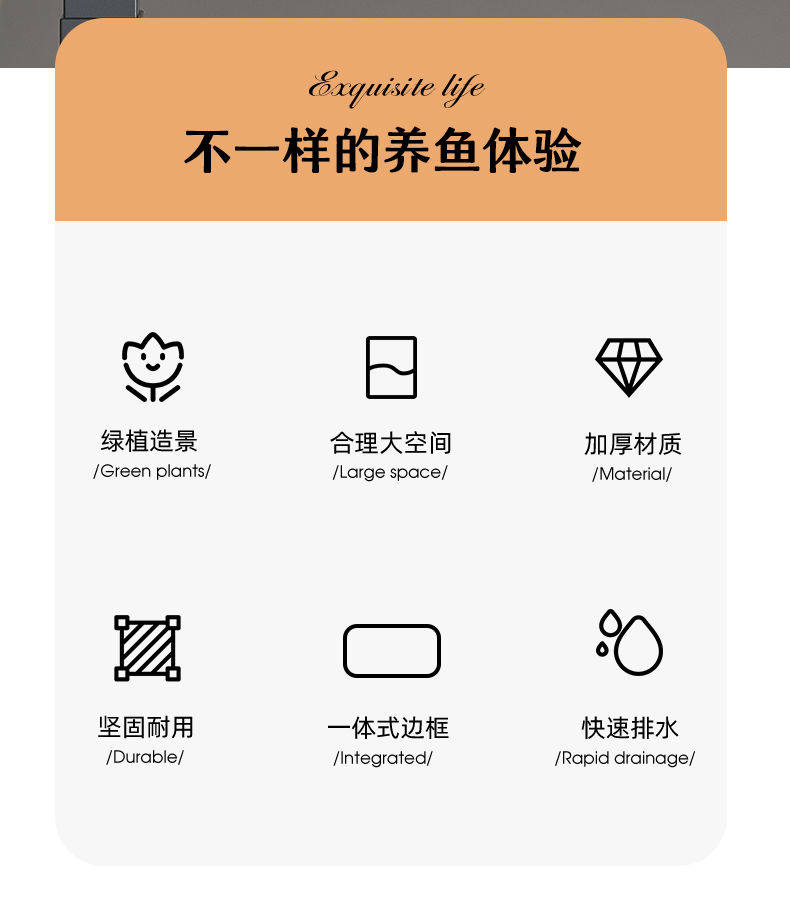 Аквариум 水族箱桌面鱼缸塑料客厅