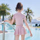 ຊຸດລອຍນໍ້າເດັກນ້ອຍ Split Girls 2024 Princess Skirt Big Children's Swimsuit Junior Girls Summer Student Hot Spring Swimwear