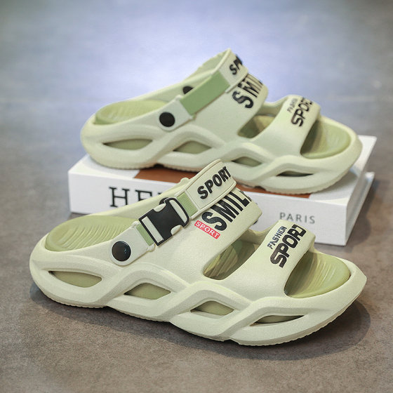 拖鞋男式夏季潮牌外穿防滑踩屎感凉拖男士两用开车运动沙滩鞋凉鞋