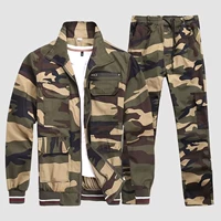 Камуфляжный хлопковый летний тонкий комплект, куртка