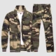 Камуфляжный хлопковый летний тонкий комплект, куртка