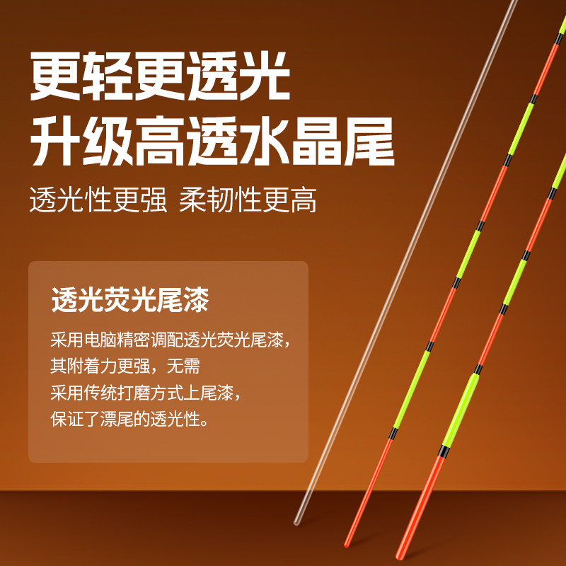 什么是水晶尾芦苇罗非漂?如何选对轻口高灵敏的细长身短脚浮漂适合黑坑鲫鱼鲤鱼土鲮鱼钓?