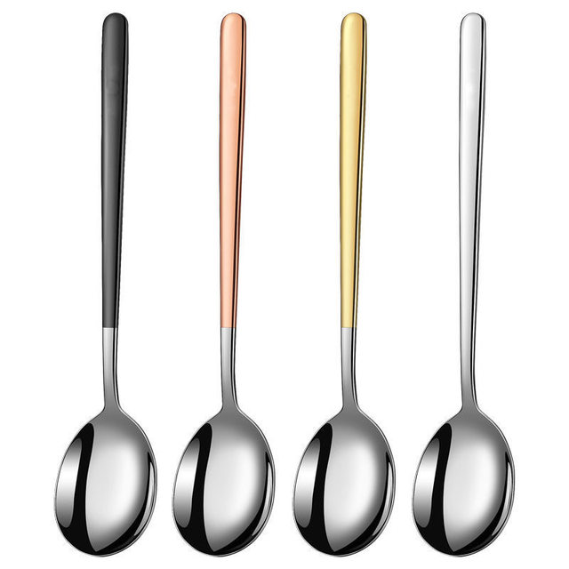 316 stainless steel spoon household high-end exquisite food-grade small spoon children's eating high-value spoon long handle