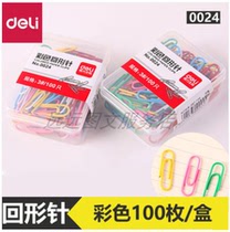 Effective paper clip colored pin thickened coating surface tune pin metal office pin