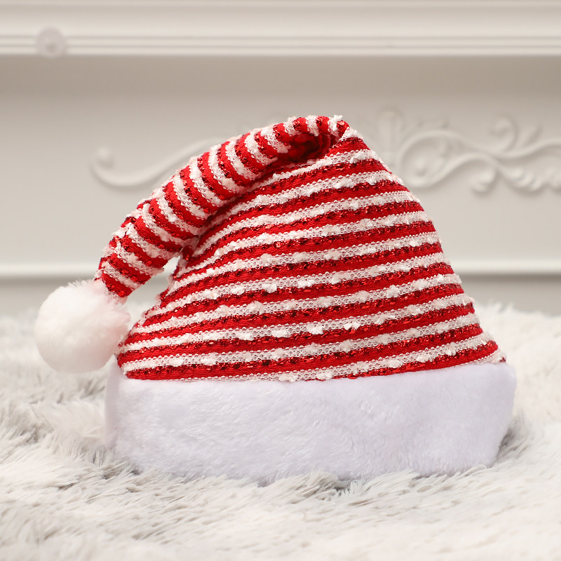 Christmas old man hat Child long plush hat adult children short headwear event party to decorate Christmas adult cap