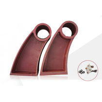 Custom highway bridge cast iron guard rail bracket Anti-collision armrest supporting frame with two holes 80 83 83 holes 93 holes