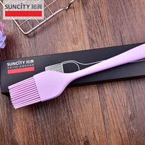 Manufacturer baking tool for sun morning not dropping hair high temperature resistant oil brushed integrated silicone brush hair brush 7916]
