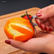 Orange opener orange peeler ring peeler fruit opener orange artifact orange fruit opener ring knife to peel orange peels