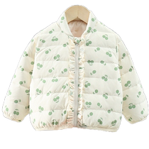 Girls down jacket babys light down jacket new style small and medium-sized childrens warm top coat down vest suit