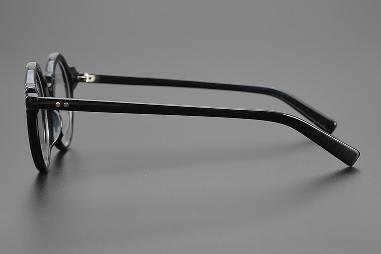 Handel handgemachte Acetat Brille Rahmen Persönlichkeit optische Brillen Männer Frauen runde Mode Myopie Brillen Blaulicht Gafas Linse – Detail 20