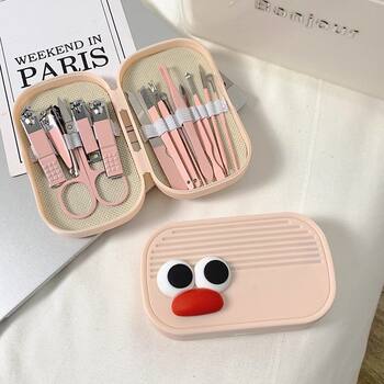 Household Nail Clipper Set, Complete Set of Nail Clippers, Large Adult Nail Clippers, Portable Beauty and Manicure Nose Hair Clipper Set