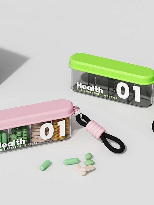 Portable Small Pill Box, Mini Three-Meal-A-Day Medication Reminder, Medicine Dispensing Box, Portable Medicine Dispensing Small Box