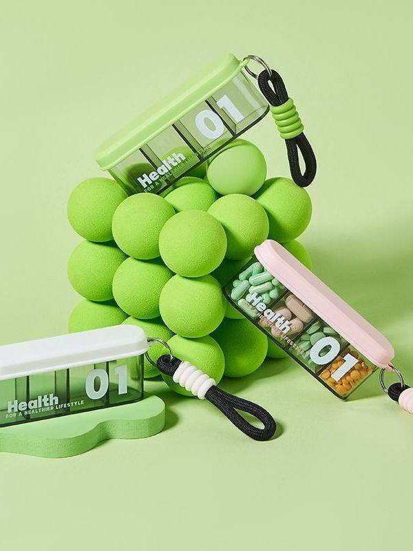 Portable Small Pill Box, Mini Three-Meal-A-Day Medication Reminder, Medicine Dispensing Box, Portable Medicine Dispensing Small Box