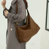 Весенняя вместительная и большая сумка через плечо, минималистичная универсальная сумка на одно плечо
