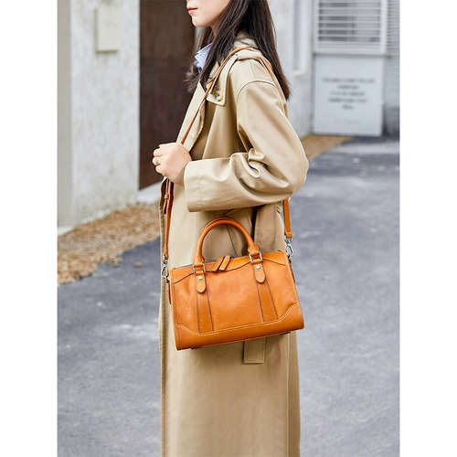 Ретро подушка для отдыха, кожаная сумка на одно плечо, вместительная и большая сумка через плечо, из натуральной кожи