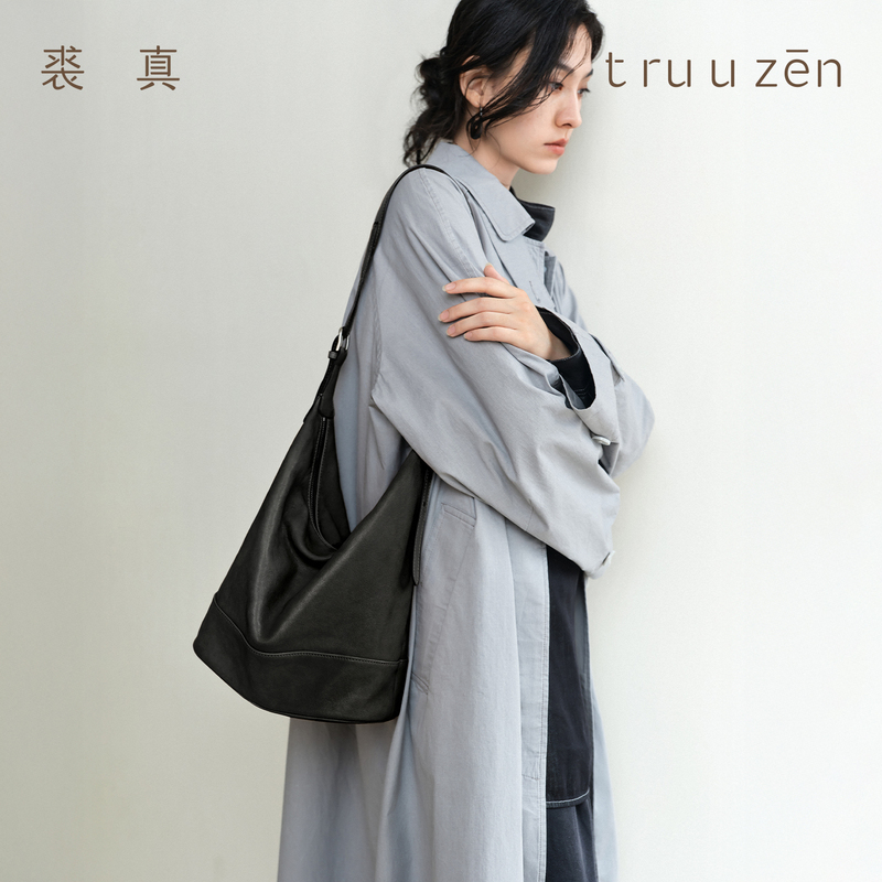 Qiu Zhen Ge Wu Taba Bag Vegetable-Tanned Sheepskin Double-Handle Bucket Bag Women's Large Capacity Commuter Bag Qiu Zhen Ge Wu Taba Bag Vegetable-Tanned Sheepskin Double-Handle Bucket Bag Women's Large Capacity Commuter Bag