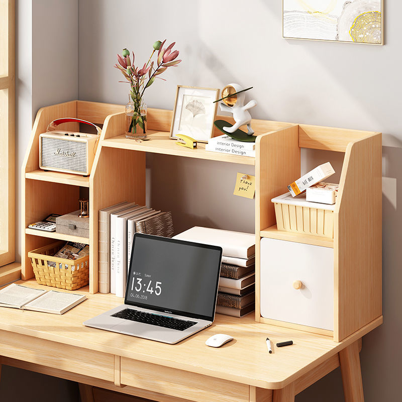Xinjiang desktop bookshelf shelf desk simple storage rack bedroom student multi-layer bookshelf office