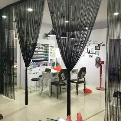 Net red tassel curtain line curtain partition crystal bead curtain decoration living room partition curtain bedroom screen
