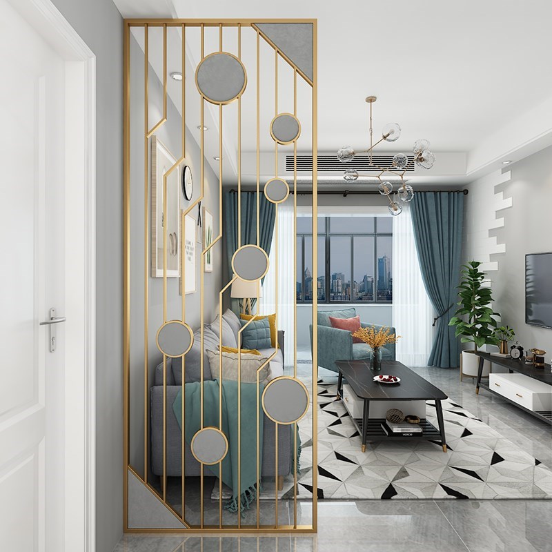 Nordic home living room screen creative light luxury porch office decoration block partition wall shoe cabinet half screen